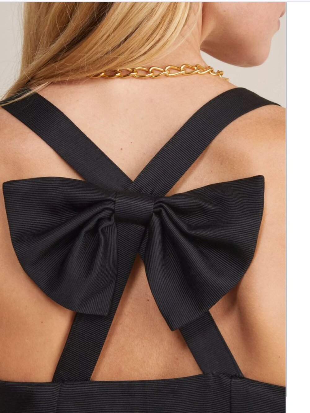 Vineyard Vines Black Bow Back Fit & Flare Silk Dress Wedding Guest Party 14 NWT - Picture 7 of 14